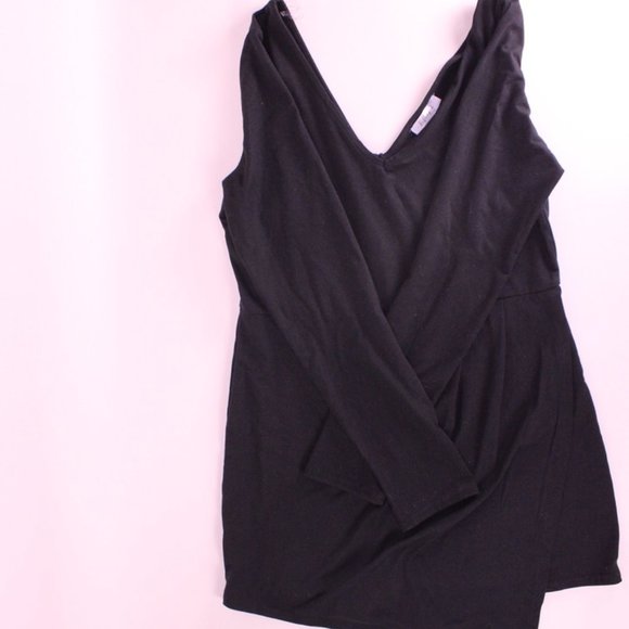 Black Fitted Stretch Dress - Picture 5 of 6